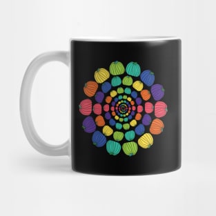 Ever Decreasing Circles of Pumpkin Rainbows Mug